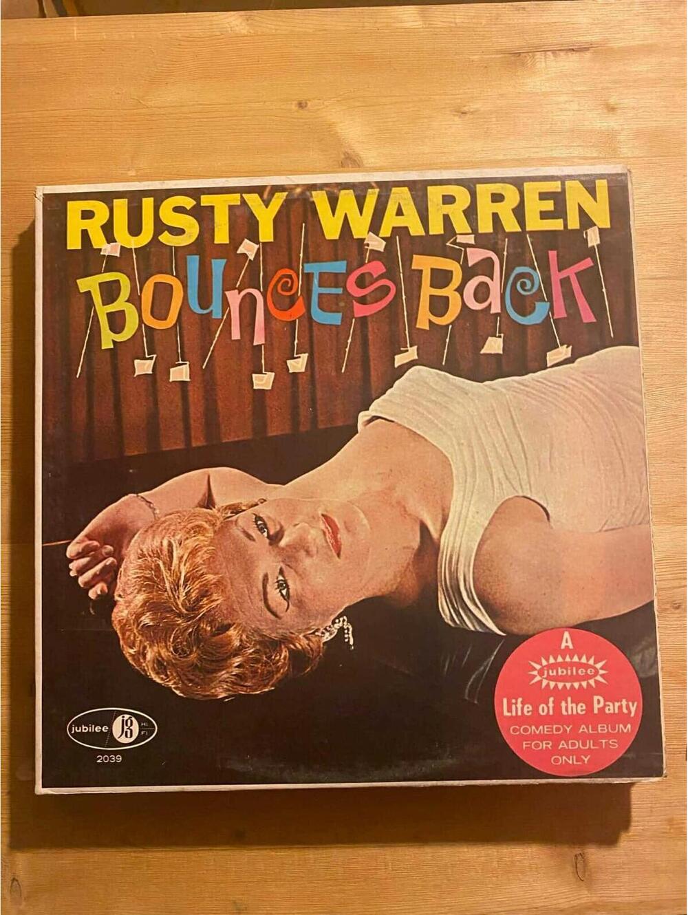 Rusty Warren – Rusty Warren Bounces Back Vintage 33rpm VG+ AB24